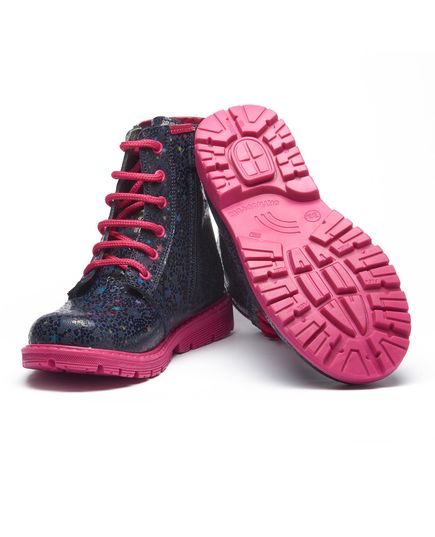 Черевики для дівчат Theo Leo синього кольору, Колір: синій/рожевий, Розмір: 21, зображення 3