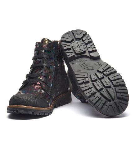 Черевики для дівчат Theo Leo чорного кольору, Колір: чорний/золотий, Розмір: 26, зображення 2