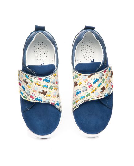 Мокасини для хлопчиків Theo Leo синього кольору, Колір: синій /мікс, Розмір: 28, зображення 5