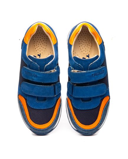 Кроссовки для мальчиков 1317, Цвет: синій/помаранчевий, Размер: 40, изображение 5