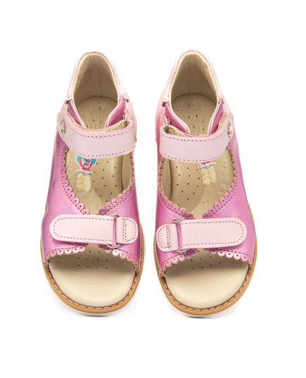 Босоніжки для дівчаток Theo Leo рожевого кольору, Колір: рожевий, Розмір: 21, зображення 5