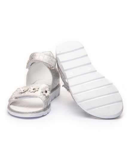 Сандалі для дівчаток Theo Leo срібного кольору, Колір: білий/срібний, Розмір: 27, зображення 2