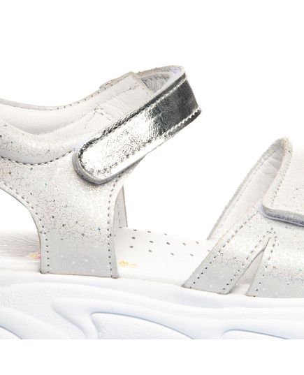 Сандалии для девочек Theo Leo белого цвета, Цвет: білий/срібний, Размер: 31, изображение 2