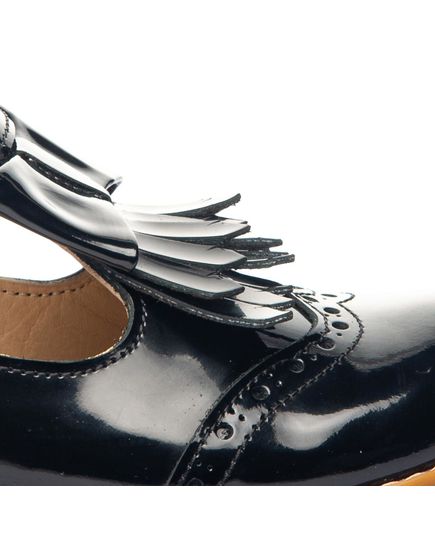 Туфлі для дівчаток Theo Leo чорного кольору, Колір: чорний, Розмір: 36, зображення 4