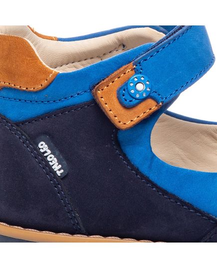 Босоножки для мальчиков Theo Leo синего цвета, Цвет: синій/рудий, Размер: 30, изображение 2