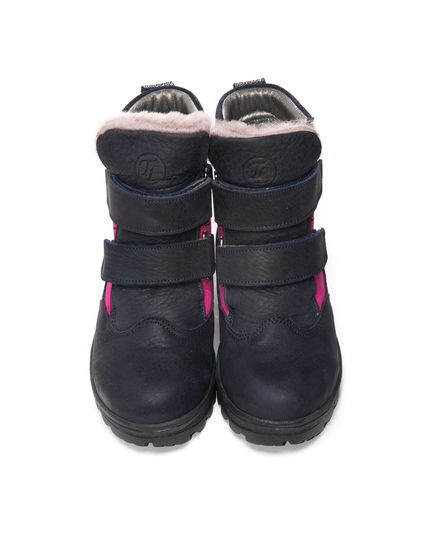 Зимові черевики для дівчаток Theo Leo темно-синього кольору, Колір: синій/рожевий, Розмір: 26, зображення 5