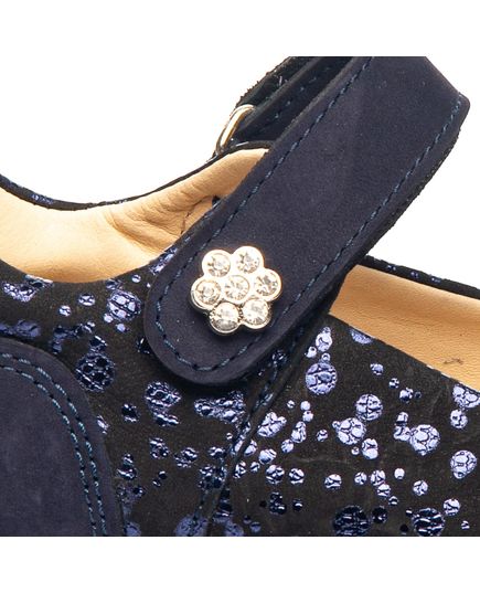 Туфлі для дівчаток Theo Leo синього кольору, Колір: т.синій, Розмір: 36, зображення 5