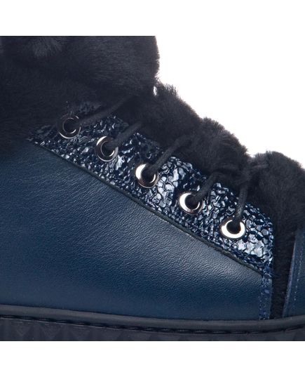 Зимние ботинки для девочек Theo Leo темно-синего цвета, Цвет: т.синій, Размер: 38, изображение 5
