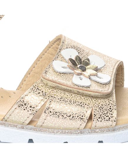 Босоніжки для дівчаток Theo Leo золотого кольору, Колір: золотий, Розмір: 26, зображення 3