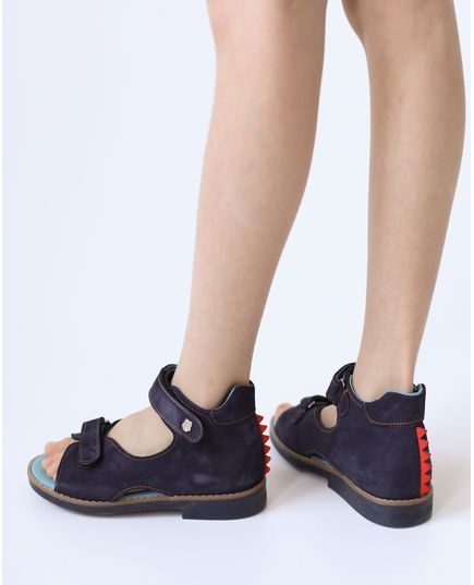 Босоніжки для хлопчиків Theo Leo темно-синього кольору, Колір: т.синій, Розмір: 25, зображення 3