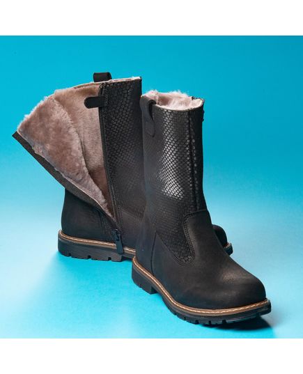 Зимові чоботи для дівчаток Theo Leo чорного кольору, Колір: чорний, Розмір: 38, зображення 4