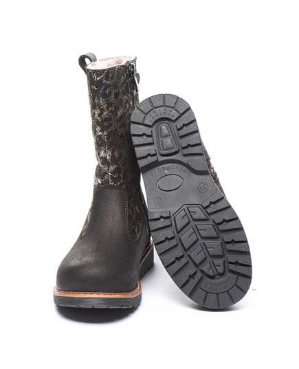 Зимние сапоги для девочек Theo Leo разноцветные, Цвет: чорний/жовтий, Размер: 28, изображение 3