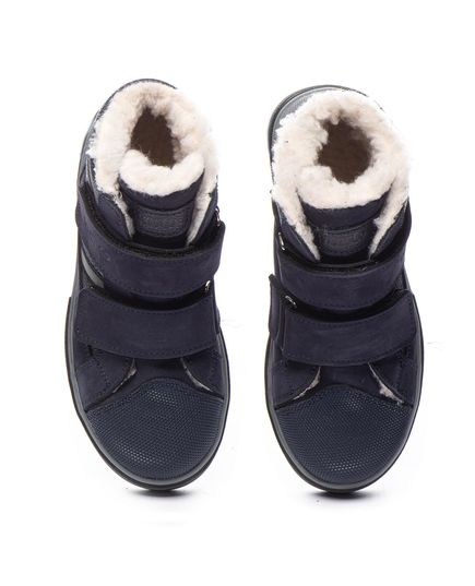 Зимові черевики для хлопчиків Theo Leo синього кольору, Колір: т.синій, Розмір: 35, зображення 4
