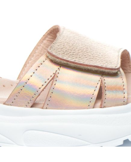 Сандалі для дівчаток Theo Leo бежевого кольору, Колір: бежевий/золото, Розмір: 38, зображення 4