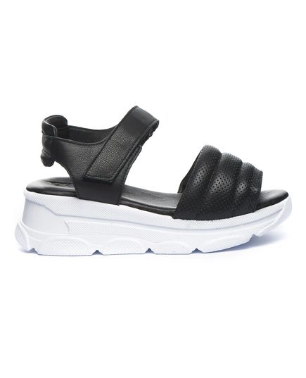 Сандалии для девочек Theo Leo черного цвета, Цвет: чорний, Размер: 36, изображение 4