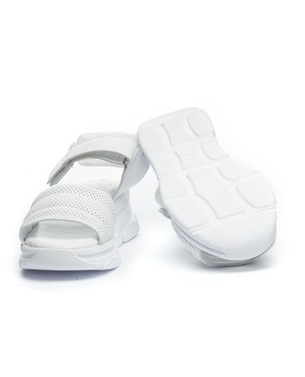 Сандалии для девочек Theo Leo белого цвета, Цвет: білий, Размер: 39, изображение 3