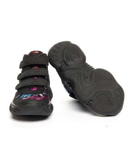 Ботинки для девочек Theo Leo разноцветные, Цвет: чорний/мікс, Размер: 21, изображение 3