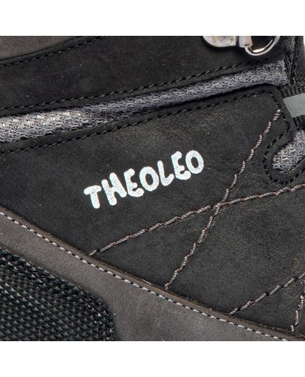 Черевики для хлопчиків Theo Leo сірого кольору, Колір: чорний/сірий, Розмір: 26, зображення 4