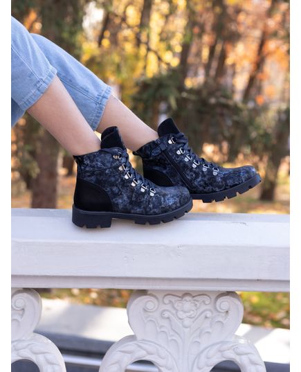 Ботинки для девочек Theo Leo синего цвета, Цвет: синій/змія, Размер: 27, изображение 3