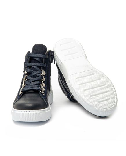 Ботинки для девочек Theo Leo синего цвета, Цвет: т.синій, Размер: 31, изображение 3