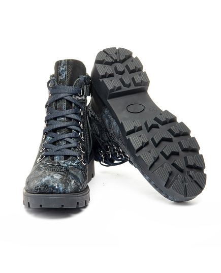 Ботинки для девочек Theo Leo синего цвета, Цвет: синій/змія, Размер: 27, изображение 4