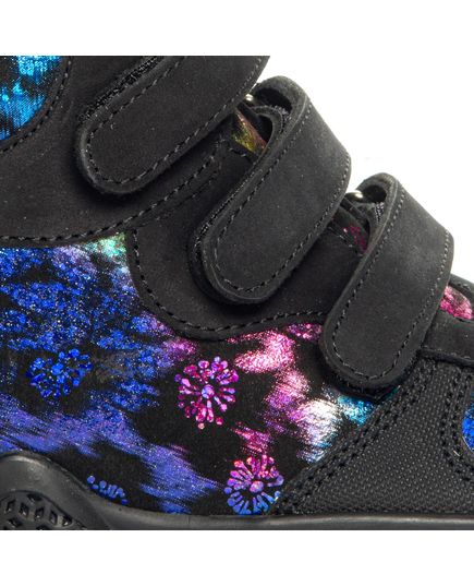 Ботинки для девочек Theo Leo разноцветные, Цвет: чорний/мікс, Размер: 21, изображение 4