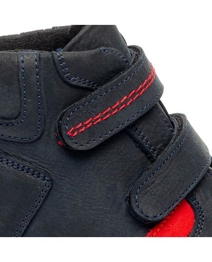 Ботинки для мальчиков Theo синего цвета, Цвет: чорний/червоний, Размер: 27, изображение 4