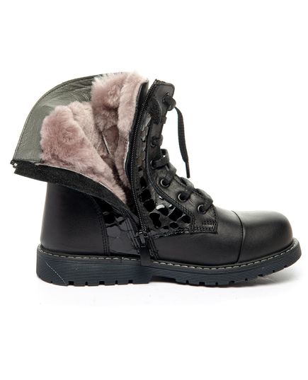 Зимние ботинки для девочек 1362, Цвет: чорний, Размер: 27, изображение 5
