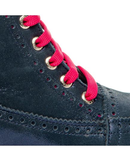 Ботинки для девочек Theo Leo синего цвета, Цвет: синій/рожевий, Размер: 21, изображение 4