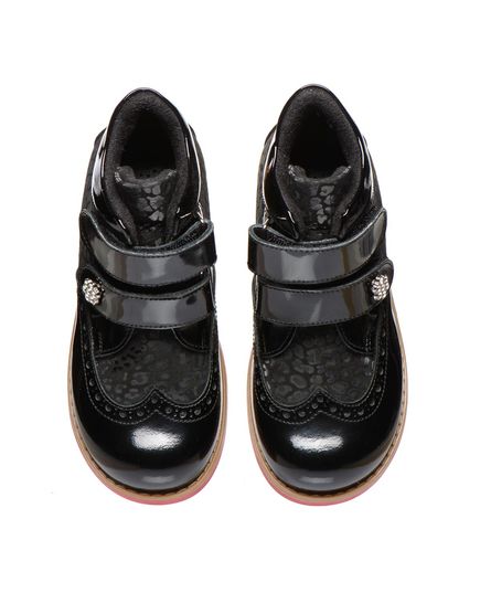 Черевики для дівчат Theo Leo чорного кольору, Колір: чорний, Розмір: 21, зображення 3