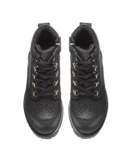 Ботинки для девочек Theo Leo черного цвета, Цвет: сірий/чорний, Размер: 26, изображение 4