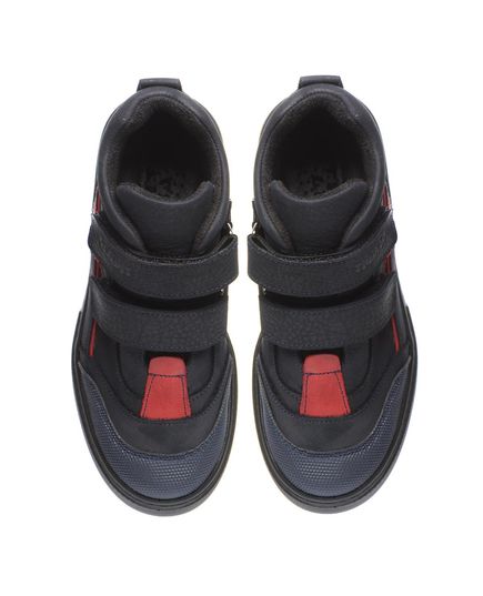 Ботинки для мальчиков Theo Leo темно-синего цвета, Цвет: т.синій/червоний, Размер: 26, изображение 3