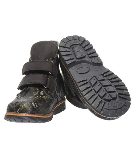 Черевики для дівчат Theo Leo чорного та зеленого кольору, Колір: зелений/кожа змії, Розмір: 30, зображення 2