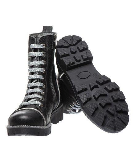 Сапоги для девочек Theo Leo черного цвета, Цвет: чорний, Размер: 31, изображение 2