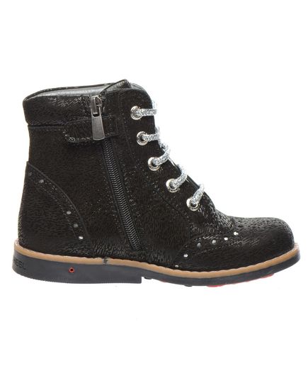 Черевики для дівчат Theo Leo чорного кольору, Колір: чорний, Розмір: 19, зображення 4