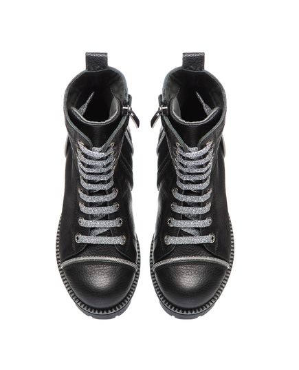 Сапоги для девочек Theo Leo черного цвета, Цвет: чорний, Размер: 31, изображение 3