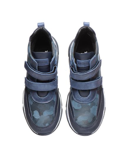 Ботинки для мальчиков Theo Leo синего цвета, Цвет: синій камуфляж, Размер: 26, изображение 4