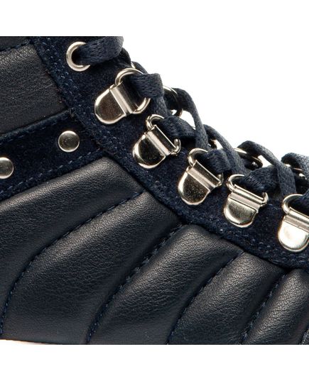 Ботинки для девочек Theo Leo синего цвета, Цвет: т.синій, Размер: 31, изображение 4