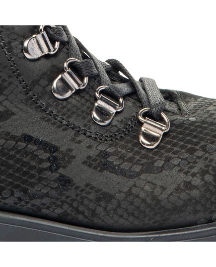 Ботинки для девочек Theo Leo черного цвета, Цвет: чорний/змія, Размер: 35, изображение 4