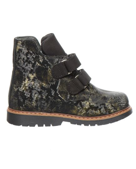 Черевики для дівчат Theo Leo чорного та зеленого кольору, Колір: зелений/кожа змії, Розмір: 30, зображення 4