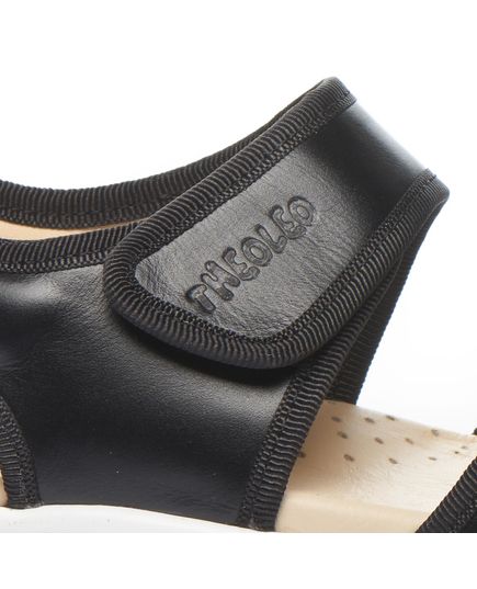 Босоніжки для хлопчиків Theo Leo чорного кольору, Колір: чорний, Розмір: 31, зображення 4