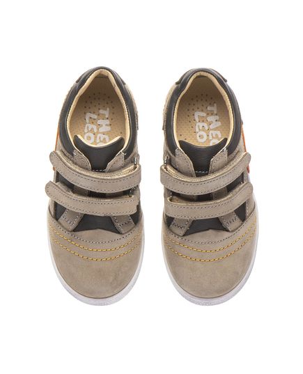 Кеды для мальчиков Theo Leo серо-бежевого цвета, Цвет: сірий, Размер: 21, изображение 3