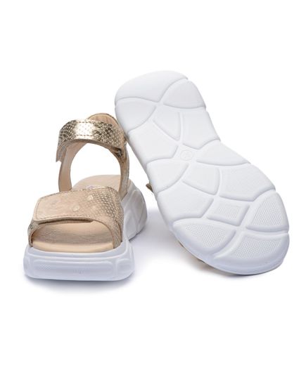 Сандалии для девочек Theo Leo золотого цвета, Цвет: золотий, Размер: 31, изображение 2