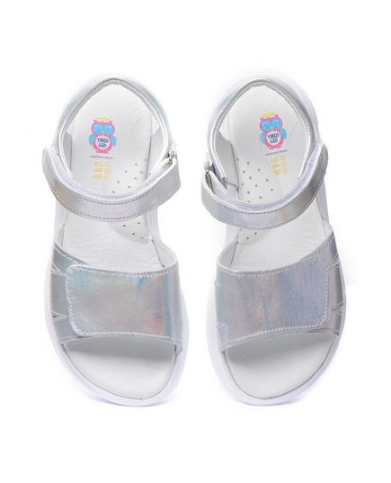 Сандалии для девочек Theo Leo серебряного цвета, Цвет: срібний, Размер: 31, изображение 4