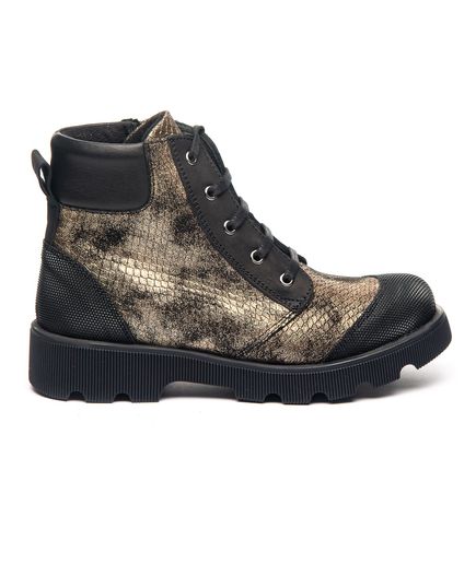 Ботинки для девочек Theo Leo черного и золотого цветов, Цвет: золотий, Размер: 40, изображение 4