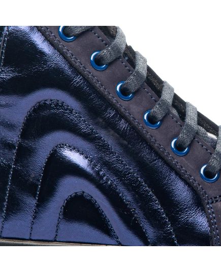 Ботинки для девочек Theo Leo темно-синего цвета, Цвет: т.синій/перламутровий, Размер: 26, изображение 3