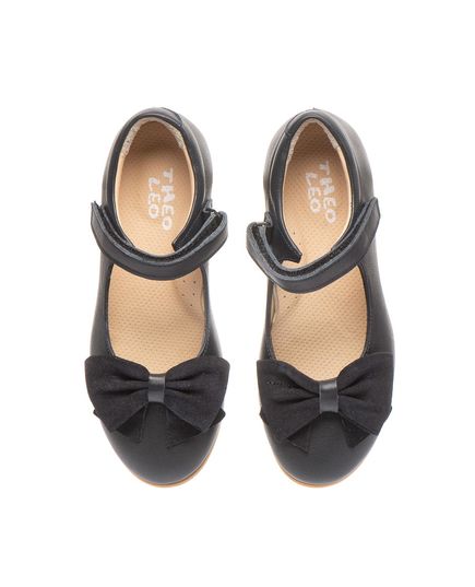 Туфли для девочек Theo Leo черного цвета, Цвет: т.синій, Размер: 37, изображение 3