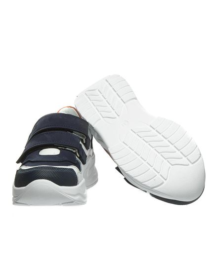 Кроссовки для мальчиков Theo Leo темно-синего и белого цветов, Цвет: т.синій/помаранчевий/білий, Размер: 27, изображение 2