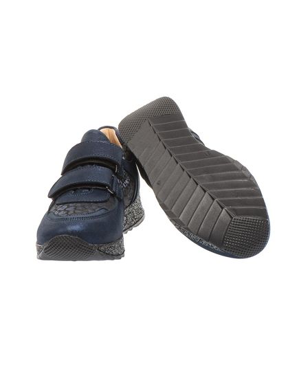 Кроссовки для девочек Theo Leo темно-синего цвета, Цвет: т.синій/ леопард, Размер: 39, изображение 2