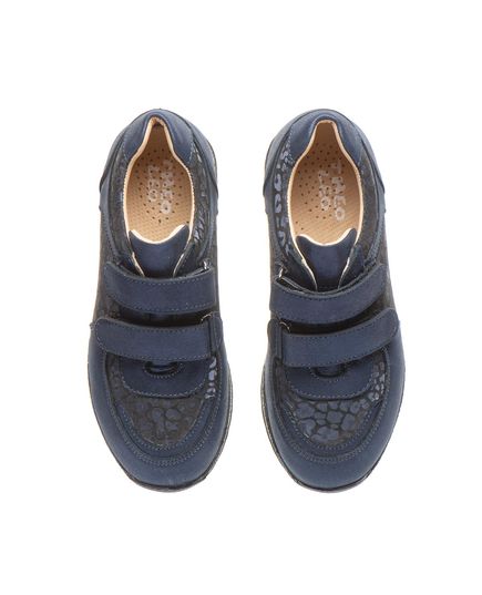 Кроссовки для девочек Theo Leo темно-синего цвета, Цвет: т.синій/ леопард, Размер: 39, изображение 3